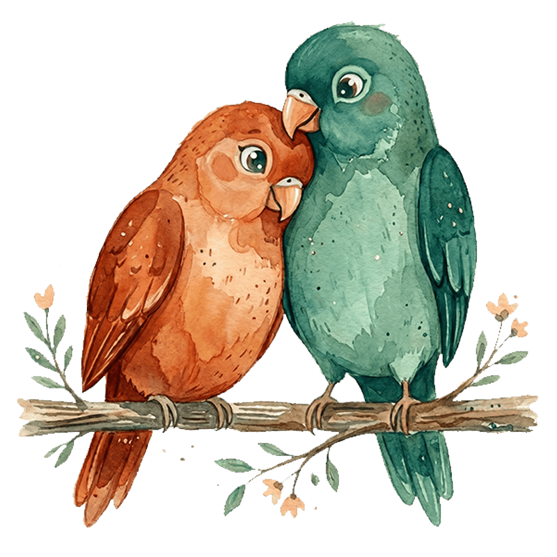 Parejita de pajaritos